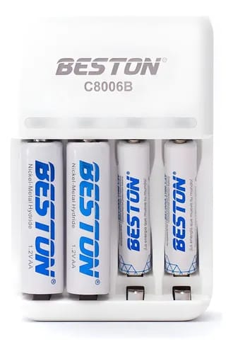 Cargador de pilas mixto AA Y AAA x 4